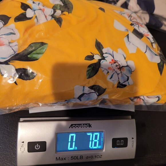 NWT - Smismivo Yellow Floral One-Piece Swimsuit With Ruched Front & Adjustable S - Picture 16 of 16